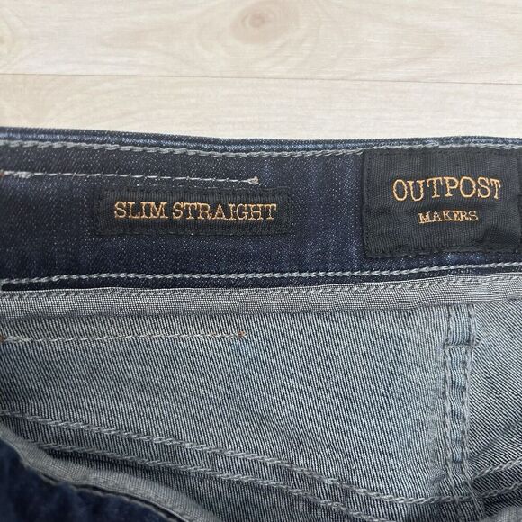 Outpost Makers Slim Straight Jeans Men's Size 29X32 Blue Superior Stretch - Picture 6 of 14